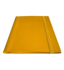 Cartella c/elastico piatto - dorso variabile - giallo - Starline