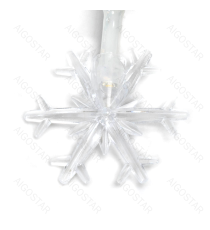 Catena luminosa a batteria 3AA con luci a fiocco di neve 20 led 3mt - luce calda 3000K,IP20 da interno Catena luminosa a batteria 3AA con luci a fiocco di neve 20 led 3mt - luce calda 3000K,IP20 da interno
