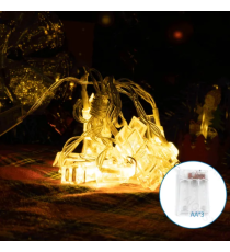 Catena luminosa a batteria 3AA con luci a molletta 20 led 3mt - luce calda 3000K,IP20 da interno Catena luminosa a batteria 3AA con luci a molletta 20 led 3mt - luce calda 3000K,IP20 da interno