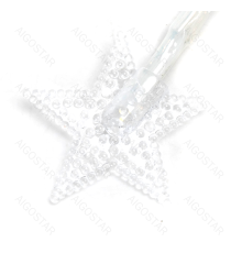 Catena luminosa a batteria 3AA con luci a forma di stella 10 led 1.5mt - luce calda 3000K,IP20 da interno