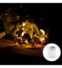 Catena luminosa a batteria 3AA con luci a forma di Babbo Natale+regali in legno 20 led 3mt - luce calda 3000K,IP20 da interno Catena luminosa a batteria 3AA con luci a forma di Babbo Natale+regali in legno 20 led 3mt - luce calda 3000K,IP20 da interno