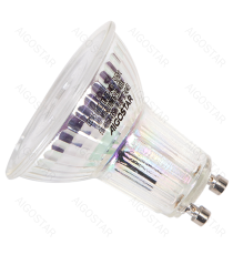 Faretto led in vetro GU10 COB 6W 435 lumen - 4000K luce naturale - lampadina misura D50xH52mm Equivalenza incandescente:62W Faretto led in vetro GU10 COB 6W 435 lumen - 4000K luce naturale - lampadina misura D50xH52mm Equivalenza incandescente:62W