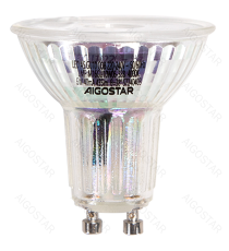 Faretto led in vetro GU10 COB 6W 435 lumen - 4000K luce naturale - lampadina misura D50xH52mm Equivalenza incandescente:62W Faretto led in vetro GU10 COB 6W 435 lumen - 4000K luce naturale - lampadina misura D50xH52mm Equivalenza incandescente:62W