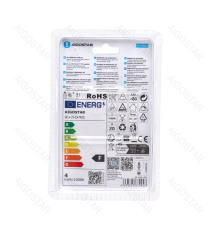 Lampadina a filamento LED dimmerabile G45 4W attacco E14 400 lumen - 2700K luce calda D45xH82mm Equivalenza incandescente 38W