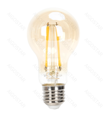 Lampadina a filamento LED dimmerabile A60 6W attacco E27 600 lumen - 2200K luce calda D60xH110mm Equivalenza incandescente 51W Lampadina a filamento LED dimmerabile A60 6W attacco E27 600 lumen - 2200K luce calda D60xH110mm Equivalenza incandescente 51W
