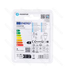 Faretto led GU10 3W 240 lumen - 4000K luce naturale - lampadina misura D50xH55mm Equivalenza incandescente:36W Faretto led GU10 3W 240 lumen - 4000K luce naturale - lampadina misura D50xH55mm Equivalenza incandescente:36W