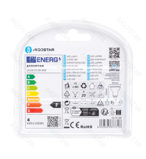 2pz Faretto led GU10 4W 320 lumen - 4000K luce naturale - lampadina misura D50xH55mm Equivalenza incandescente:47W 2pz Faretto led GU10 4W 320 lumen - 4000K luce naturale - lampadina misura D50xH55mm Equivalenza incandescente:47W