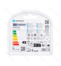 Faretti LED GU10 A5 6W 4000K Luce Naturale 480lm 100° Equivalenti 68W 15000 Ore CRI80 IP20 Confezione 2 Pezzi