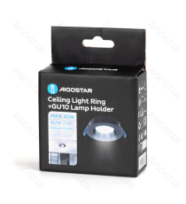 Portafaretto + portalampada GU10 nero max 35W, per faretto da incasso - downlight,Dimensioni foro:80mm, Dimensioni:D90xH28mm Portafaretto + portalampada GU10 nero max 35W, per faretto da incasso - downlight,Dimensioni foro:80mm, Dimensioni:D90xH28mm