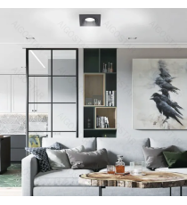 Portafaretto + portalampada GU10 nero quadrato, per faretto incasso - downlight,Dimensioni foro:75mm,Dimensioni: L92xW92xH20mm Portafaretto + portalampada GU10 nero quadrato, per faretto incasso - downlight,Dimensioni foro:75mm,Dimensioni: L92xW92xH20mm
