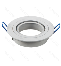Portafaretto a 1 posto per GU10 e MR16 bianco, per faretto incasso - downlight,Dimensioni foro:75mm, Dimensioni:D91mm Portafaretto a 1 posto per GU10 e MR16 bianco, per faretto incasso - downlight,Dimensioni foro:75mm, Dimensioni:D91mm