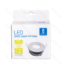 Portafaretto a 1 posto per GU10 e MR16 bianco, per faretto incasso - downlight,Dimensioni foro:75mm, Dimensioni: D84mm Portafaretto a 1 posto per GU10 e MR16 bianco, per faretto incasso - downlight,Dimensioni foro:75mm, Dimensioni: D84mm