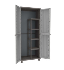 Armadio JWood 368 - 2 ante - 68 x 37,5 x 170 cm- PPL - effetto legno - grigio tortora - Terry Armadio JWood 368 - 2 ante - 68 x 37,5 x 170 cm- PPL - effetto legno - grigio tortora - Terry