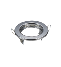 Portafaretto a 1 posto per GU10 e MR16 colore acciaio,per faretto incasso - downlight,Dimensioni foro:65mm, Dimensioni: D80mm Portafaretto a 1 posto per GU10 e MR16 colore acciaio,per faretto incasso - downlight,Dimensioni foro:65mm, Dimensioni: D80mm
