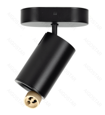 Plafoniera a 1 faretto orientabile, attacco GU10, nero satinato, max 35W, Dimensioni: L120xW70xH155mm da interno Plafoniera a 1 faretto orientabile, attacco GU10, nero satinato, max 35W, Dimensioni: L120xW70xH155mm da interno