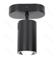Plafoniera a 1 faretto orientabile, attacco GU10, nero satinato, max 35W, Dimensioni: L120xW70xH155mm da interno Plafoniera a 1 faretto orientabile, attacco GU10, nero satinato, max 35W, Dimensioni: L120xW70xH155mm da interno