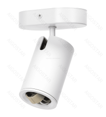 Plafoniera a 1 faretto orientabile, attacco GU10, bianco satinato, max 35W, Dimensioni: L120xW70xH155mm da interno Plafoniera a 1 faretto orientabile, attacco GU10, bianco satinato, max 35W, Dimensioni: L120xW70xH155mm da interno
