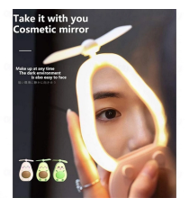 Mini ventilatore Avocado verde mod.2 con luce led e specchio per il trucco,make up con ricarica usb Dimensioni:12x7,4x4cm Mini ventilatore Avocado verde mod.2 con luce led e specchio per il trucco,make up con ricarica usb Dimensioni:12x7,4x4cm