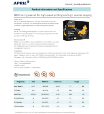 Carta fotocopie A4 Ekon copy 75gr - bianca - 500ff - in risma - bianco elevato - Certificata FSC,ECF,ECOLABEL,ISO9706 Carta fotocopie A4 Ekon copy 75gr - bianca - 500ff - in risma - bianco elevato - Certificata FSC,ECF,ECOLABEL,ISO9706
