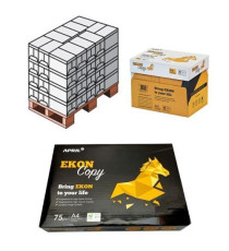 Carta fotocopie A4 Ekon copy 75gr - bianca - 500ff - in risma - bianco elevato - Certificata FSC,ECF,ECOLABEL,ISO9706 Carta fotocopie A4 Ekon copy 75gr - bianca - 500ff - in risma - bianco elevato - Certificata FSC,ECF,ECOLABEL,ISO9706