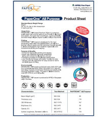 Carta fotocopie A5 Paper One All purpose 80gr bianca,500ff in risma - bianco elevato - Certificata FSC,ECF,ECOLABEL,ISO9706 Carta fotocopie A5 Paper One All purpose 80gr bianca,500ff in risma - bianco elevato - Certificata FSC,ECF,ECOLABEL,ISO9706