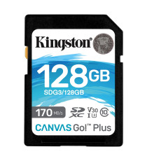 Scheda SDXC Kingston da 128gb SDG3/128GB Scheda di memoria Canvas Go SD,UHS-I U3 e V30,velocità di trasferimento fino a 170MB/s Scheda SDXC Kingston da 128gb SDG3/128GB Scheda di memoria Canvas Go SD,UHS-I U3 e V30,velocità di trasferimento fino a 170MB/s