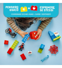 Lego Duplo - L’avventura in moto di Spin - Lego 10424 Playset Basato sulla Serie TV Spidey 24pz ANNI 2+ Lego Duplo - L’avventura in moto di Spin - Lego 10424 Playset Basato sulla Serie TV Spidey 24pz ANNI 2+