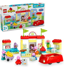 Lego Duplo - Il supermercato di Peppa Pig - Lego 10434 con Macchina Giocattolo e Negozio 70pz ANNI 2+ Lego Duplo - Il supermercato di Peppa Pig - Lego 10434 con Macchina Giocattolo e Negozio 70pz ANNI 2+