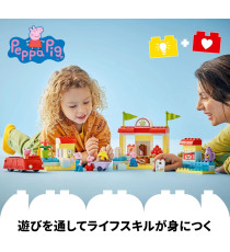 Lego Duplo - Il supermercato di Peppa Pig - Lego 10434 con Macchina Giocattolo e Negozio 70pz ANNI 2+ Lego Duplo - Il supermercato di Peppa Pig - Lego 10434 con Macchina Giocattolo e Negozio 70pz ANNI 2+