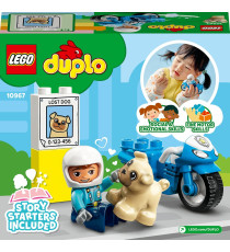 Lego Duplo - Motocicletta della polizia - Lego 10967 Moto Giocattolo e Cane per Bambini Anni 2+ 5pz Lego Duplo - Motocicletta della polizia - Lego 10967 Moto Giocattolo e Cane per Bambini Anni 2+ 5pz