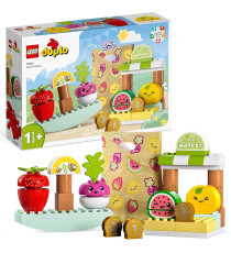 Lego Duplo - Mercato biologico - Lego 10983 Set Creativo con Cibo per Imparare i Numeri Anni 1.5+ 40pz Lego Duplo - Mercato biologico - Lego 10983 Set Creativo con Cibo per Imparare i Numeri Anni 1.5+ 40pz
