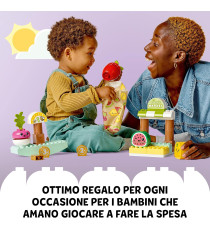 Lego Duplo - Mercato biologico - Lego 10983 Set Creativo con Cibo per Imparare i Numeri Anni 1.5+ 40pz Lego Duplo - Mercato biologico - Lego 10983 Set Creativo con Cibo per Imparare i Numeri Anni 1.5+ 40pz