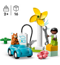 Lego Duplo - Turbina eolica e auto elettrica - Lego 10985 Anni 2+ 16pz Lego Duplo - Turbina eolica e auto elettrica - Lego 10985 Anni 2+ 16pz
