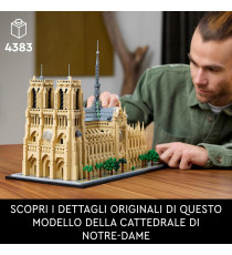 Lego Architecture - Notre-Dame de Paris - Lego 21061 Modello della cattedrale di Notre-Dame ricco di dettagli Anni 18+ 4383pz Lego Architecture - Notre-Dame de Paris - Lego 21061 Modello della cattedrale di Notre-Dame ricco di dettagli Anni 18+ 4383pz