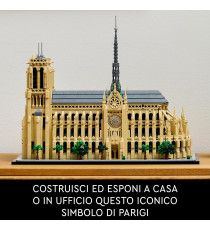 Lego Architecture - Notre-Dame de Paris - Lego 21061 Modello della cattedrale di Notre-Dame ricco di dettagli Anni 18+ 4383pz Lego Architecture - Notre-Dame de Paris - Lego 21061 Modello della cattedrale di Notre-Dame ricco di dettagli Anni 18+ 4383pz