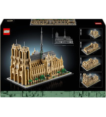 Lego Architecture - Notre-Dame de Paris - Lego 21061 Modello della cattedrale di Notre-Dame ricco di dettagli Anni 18+ 4383pz Lego Architecture - Notre-Dame de Paris - Lego 21061 Modello della cattedrale di Notre-Dame ricco di dettagli Anni 18+ 4383pz