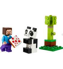 Lego Minecraft - Steve con il cucciolo di panda - Lego 30672 - RARO - Lego Minecraft Polybag Set 35pz Anni 6+ Lego Minecraft - Steve con il cucciolo di panda - Lego 30672 - RARO - Lego Minecraft Polybag Set 35pz Anni 6+
