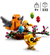 Lego Creator - Il nido dell’uccellino - Lego 40639 Set con 3 Uccelli Giocattolo Anni 9+ 232pz Lego Creator - Il nido dell’uccellino - Lego 40639 Set con 3 Uccelli Giocattolo Anni 9+ 232pz
