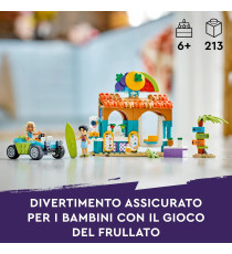 Lego Friends - Bancarella dei frullati sulla spiaggia - Lego 42625 con 2 Mini Bamboline, una Tartaruga un Buggy 213pz Anni 6+ Lego Friends - Bancarella dei frullati sulla spiaggia - Lego 42625 con 2 Mini Bamboline, una Tartaruga un Buggy 213pz Anni 6+