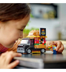 Lego City - Furgone degli hamburger - Lego 60404 Camion Food Truck con Accessori per Cucinare e 2 Minifigure Anni 5+ 194pz Lego City - Furgone degli hamburger - Lego 60404 Camion Food Truck con Accessori per Cucinare e 2 Minifigure Anni 5+ 194pz