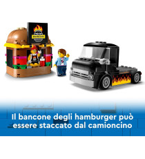 Lego City - Furgone degli hamburger - Lego 60404 Camion Food Truck con Accessori per Cucinare e 2 Minifigure Anni 5+ 194pz Lego City - Furgone degli hamburger - Lego 60404 Camion Food Truck con Accessori per Cucinare e 2 Minifigure Anni 5+ 194pz