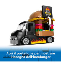 Lego City - Furgone degli hamburger - Lego 60404 Camion Food Truck con Accessori per Cucinare e 2 Minifigure Anni 5+ 194pz Lego City - Furgone degli hamburger - Lego 60404 Camion Food Truck con Accessori per Cucinare e 2 Minifigure Anni 5+ 194pz