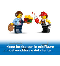 Lego City - Furgone degli hamburger - Lego 60404 Camion Food Truck con Accessori per Cucinare e 2 Minifigure Anni 5+ 194pz Lego City - Furgone degli hamburger - Lego 60404 Camion Food Truck con Accessori per Cucinare e 2 Minifigure Anni 5+ 194pz
