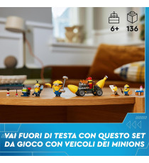 Lego Minions Cattivissimo me 4 - I Minions e l’auto banana - Lego 75580 Anni 6+ 136pz