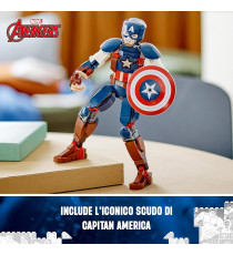 Lego Marvel - Personaggio di Captain America - Lego 76258 Supereroe da Costruire con Scudo Anni 8+ 310pz Lego Marvel - Personaggio di Captain America - Lego 76258 Supereroe da Costruire con Scudo Anni 8+ 310pz