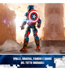 Lego Marvel - Personaggio di Captain America - Lego 76258 Supereroe da Costruire con Scudo Anni 8+ 310pz Lego Marvel - Personaggio di Captain America - Lego 76258 Supereroe da Costruire con Scudo Anni 8+ 310pz
