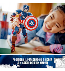Lego Marvel - Personaggio di Captain America - Lego 76258 Supereroe da Costruire con Scudo Anni 8+ 310pz Lego Marvel - Personaggio di Captain America - Lego 76258 Supereroe da Costruire con Scudo Anni 8+ 310pz