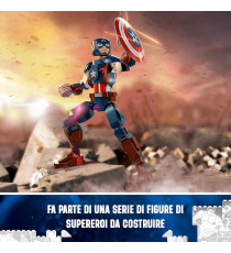 Lego Marvel - Personaggio di Captain America - Lego 76258 Supereroe da Costruire con Scudo Anni 8+ 310pz Lego Marvel - Personaggio di Captain America - Lego 76258 Supereroe da Costruire con Scudo Anni 8+ 310pz