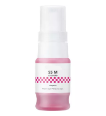 Flacone Inchiostro Compatibile Canon GI-55 M 6290C001 Magenta Pigmentato 40ml per MAXIFY GX1050 GX2050 Ricarica Serbatoio