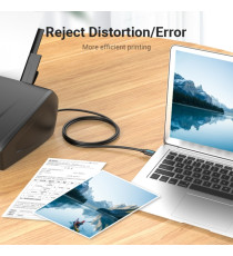 Cavo usb per stampante 1mt Vention COQBF USB-A 2.0 maschio a USB-B maschio fino a 480 Mbs nero, Corrente supportata 2A Cavo usb per stampante 1mt Vention COQBF USB-A 2.0 maschio a USB-B maschio fino a 480 Mbs nero, Corrente supportata 2A